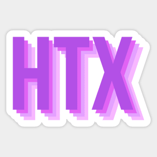 HTX in purple Sticker